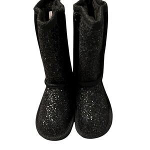 New Fab kids Sparkly Black Boots Little Girls Size 6